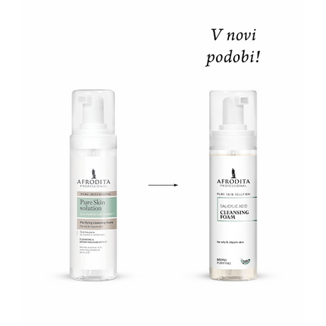 Afrodita PURE SKIN SOLUTION Tisztítóhab zsíros, tisztátalan bőrre